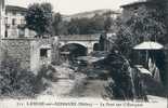 LAMURE Sur AZERGUES - Pont Et Terrasse Sur La Rivière Azergues - Lamure Sur Azergues