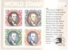 48794)foglietto Americano Serie World Stamp Expo'89 Con 4 Valori - Nuovo - Bf20 - Blokken & Velletjes