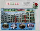Table Tennis Room,basketball,China 2002 Zhengzhou Railway Foreign Language School Advertising Pre-stamped Card - Tischtennis