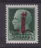 ITALIA 1944 RSI 25 Cent. FASCIO ROSSO N° 490  **MNH FIR. A. DIENA  ALTA QUALITA' - Mint/hinged