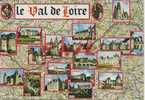Le Val De Loire - Carte Multivues, Ref 1102-1148 - Pays De La Loire