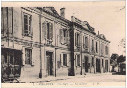 CPA.   MIRAMBEAU  (17).    La Mairie Et L'Ecole Communale Des Filles. - Mirambeau