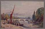 Richmond Bridge - Raphael Tuck & Sons "Aquarette" Postcard 6251 - London Suburbs