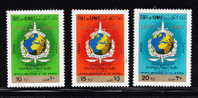 T)1973,KUWAIT,SET(3),INTERPOL EMBLEM,SCN 569-571,MNH,PERF.12 - Koeweit