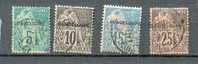 GUAD 333 - YT 17-18-19-21 Obli - Used Stamps