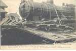 CONTICH - Kontich - 21 Mai 1908 - Accident De Chemin De Fer. La Locomotive Du Train Tamponneur. - Rampen