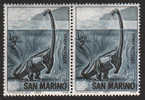 Animali Della Preistoria: Brachiosaurus £ 2 (coppia) - 1965 - Ongebruikt