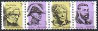 Australia 1973 Famous Australians Strip Of Four MNH - Nuovi