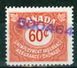 Canada 1955  60 Cent Unemployment Insurance Issue #FU41 - Steuermarken