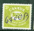 Canada 1955  $1.20 Unemployment Insurance Issue #FU47 - Fiscale Zegels