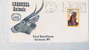 First Day Of Issue Carousel Animals Goat Cover By Fulton - Other & Unclassified