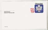 Postal Card Official Mail - 1991 - Eagle - Lettres & Documents