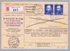 Schweiz Pro Juventute 1942-03-17 Büsserach R-Einzugsmandat Mit 2x 30Rp. D.Jeanrichard Frankiert - Covers & Documents
