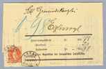 Schweiz 1891-05-08 NN-Brief Aarau Frankiert Mit Stehende Helvetia 20 Rp. Orange Zu#66c Mi#58XC Nach Egliswyl - Briefe U. Dokumente