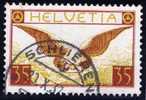 Schweiz Flugpost 1933 Zu#FP14z Mi#233z Geriffelt Gestempelt - Used Stamps
