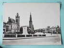 V5-80-somme-moreuil-place Norbert Malterre-eglise-monument-carte Photo - Moreuil