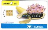 MESSICO (MEXICO)  -  TELMEX (CHIP) - 2003 MAS VIDA: FLOWERS  50    - USED  -  RIF. 2377 - Sellos & Monedas