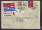 LETTRE. SUISSE. DEBOVA. AVION. RECOMMANDE. GENEVE. CORNAVIN. HELVETIA. - Storia Postale