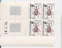 Bloc De 4  YT 108  4,00 Fr  Insectes  Timbe-taxe Coin Daté  Du   16-11-81 - Postage Due