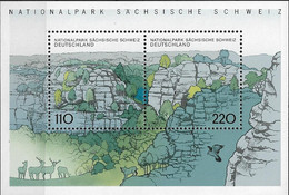 1998 Deutrschland Germany   Mi. Bl. 44 ** MNH  Nationalpark Sächsische Schweiz. - 1991-2000