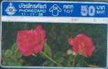 # THAILAND 11-11-36_1 Red Roses 50 Landis&gyr  -flowers,fleurs-   Tres Bon Etat - Thaïland