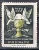 Congreso Eucaristico 1 Pts, BARCELONA 1952, Negro, Label Cinderella - Plaatfouten & Curiosa