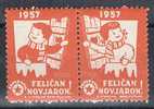 Sellos Esperanto BARCELONA Año 1957. Label Cinderella - Plaatfouten & Curiosa