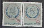 1961YU-MH-942 JUGOSLAVIJA JUGOSLAWIEN NUCLEARE ELEKTRONIKA    STAMPS PER COLLECTIONE NEVER HINGED - Unused Stamps