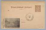 Privatpost Stuttgart 1887-03-16 Ganzsache Mit Hotel Storchen-Werbung - Privatpost