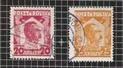 POLSKA, 1927, MI 245, 253 @ PILSUDSKI - Used Stamps