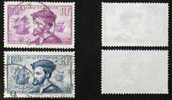 N° 296-297 Paire JACQUES CARTIER Oblit Cote 6,90 € - Usados