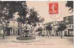 CAPENDU 720 FONTAINE ET PLACE DE LA MAIRIE 1910 - Capendu