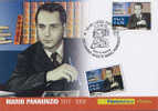 ITALIA CARTOLINA FILATELICA 2010 MARIO PANNUNZIO OBLITERATO LUCCA 10 - Cartas Máxima