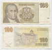 YUGOSLAVIA - JUGOSLAWIEN ;  100 Dinara 1996 AUNC *P-152 *FORGERY* WELL MADE COUNTERFEIT BANKNOTE - Jugoslawien