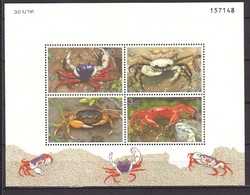 Thailand 1994 MiNr. Block 58 Rare Native Freshwater Crabs S\sh MNH** 5,00 € - Schalentiere