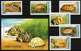 Togo 1996 MiNr. 2480 - 2486 (Block 401) Reptiles Turtles 6v+1bl MNH** 17,00 € - Turtles