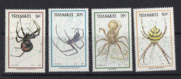 Transkei South Africa 1987  MiNr. 206 - 209 Spiders Insects 4v MNH**  3,50 € - Arañas