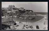 RB 678 - Unusual View Real Photo Postcard Cars & The Harbour Newquay Cornwall - Newquay