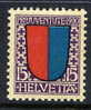 SWITZERLAND  1920 Pro Juventute 15 C. MNH / **.  Michel 155 - Nuovi