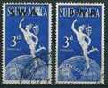 Südwestafrika 1949  75 J. UPU  3 P (Paar)  Mi-Nr.264/65  Gestempelt / Used - Namibie (1990- ...)