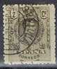 Alfonso XIII, 2 Cts Medallon Castaño, Variedad Color, Edifil Num 267a º - Used Stamps