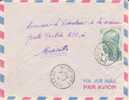 MAROUA CAMEROUN 1955 AFRIQUE ANCIENNE COLONIE FRANÇAISE LETTRE PAR AVION POUR LA FRANCE INDIGENE TRIBU CAD MARCOPHILIE - Lettres & Documents