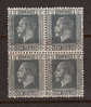 New Zealand 1916-19 George V 1.5p Grey Blk, Mint Mounted, Block Of 4, Sc# 160 - Otros & Sin Clasificación