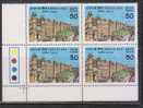 India 1984 MNH Block Of 4, Forts Of India, Architecture, Monument, History - Blocks & Sheetlets