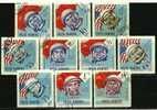 ● ROMANIA 1964 - SPAZIO - P.A. N. 189 / 98 Usati, Serie Completa - Cat. ? € - Lotto N. 821 - Usado