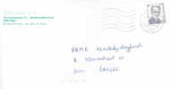 Timbre Seul Sur Lettre Roi Albert, (timbre En Deux Monnaies Franc Et Euro Et Lettre A) - Cartas & Documentos