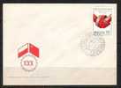 POLAND FDC 1977 RESEARCH & TECHNICAL CO-OPERATION WITH SOVIET UNION Flags On Cancellation USSR Russia ZSSR - Informatique