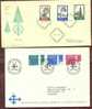 FINLAND. 2 Covers Send To Denmark 1967, FDC - Lettres & Documents