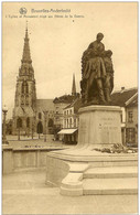 ANDERLECHT-L'EGLISE ET LE MONUMENT ERIGE AUX HEROS DE LA GUERRE - Anderlecht