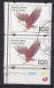 South Africa 1998 Mi. 1037    20 R Bird Vogel Eagle Schreiseadler In Vert. Pair W. Margin Security Perf. !! - Oblitérés